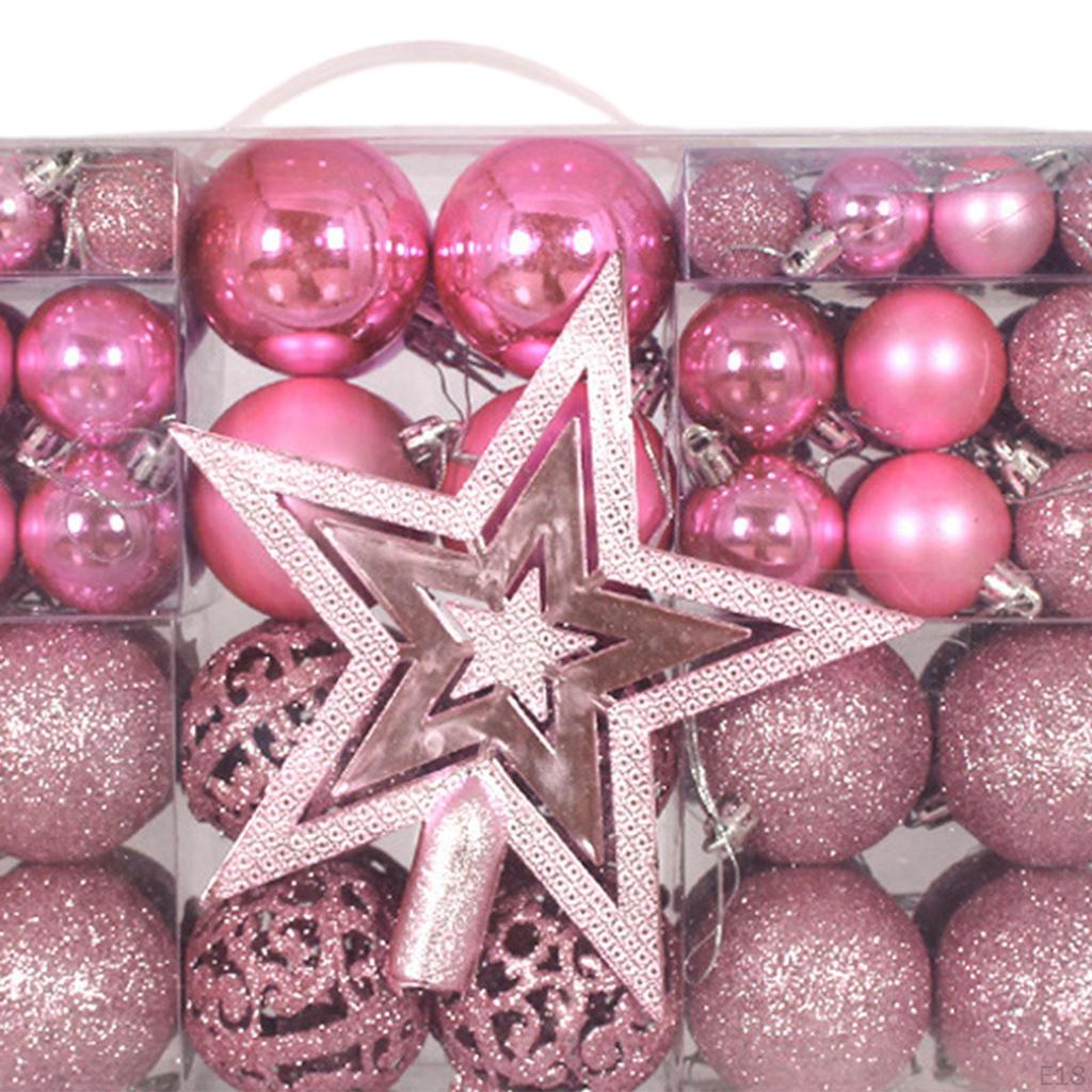 101 шт. Рождественские шары, украшения для елки, звездочки, самодельные безделушки, подвесные шары для ресторанов и фестивалей