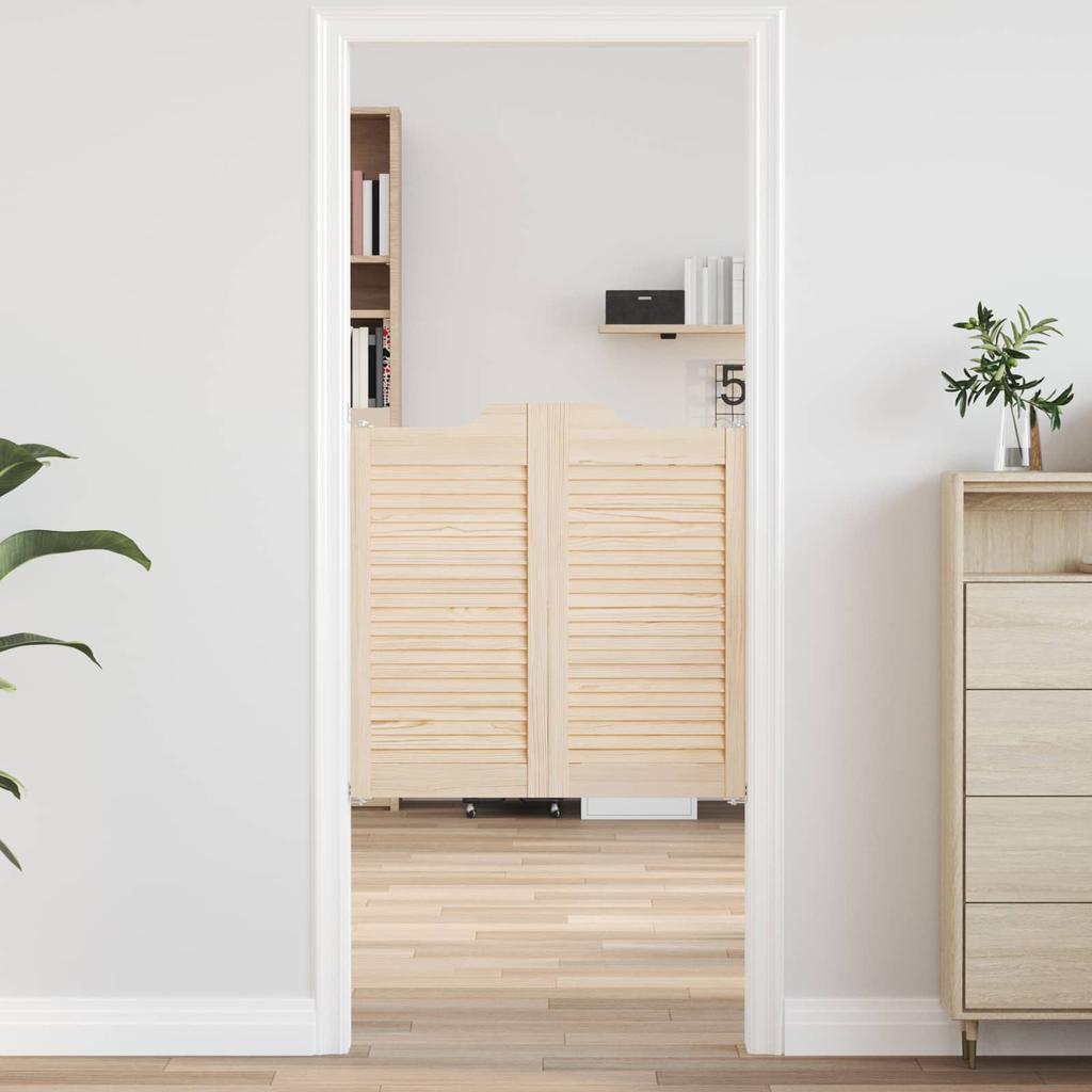Swing Doors 80 x 40 cm Solid Pine Wood Natural