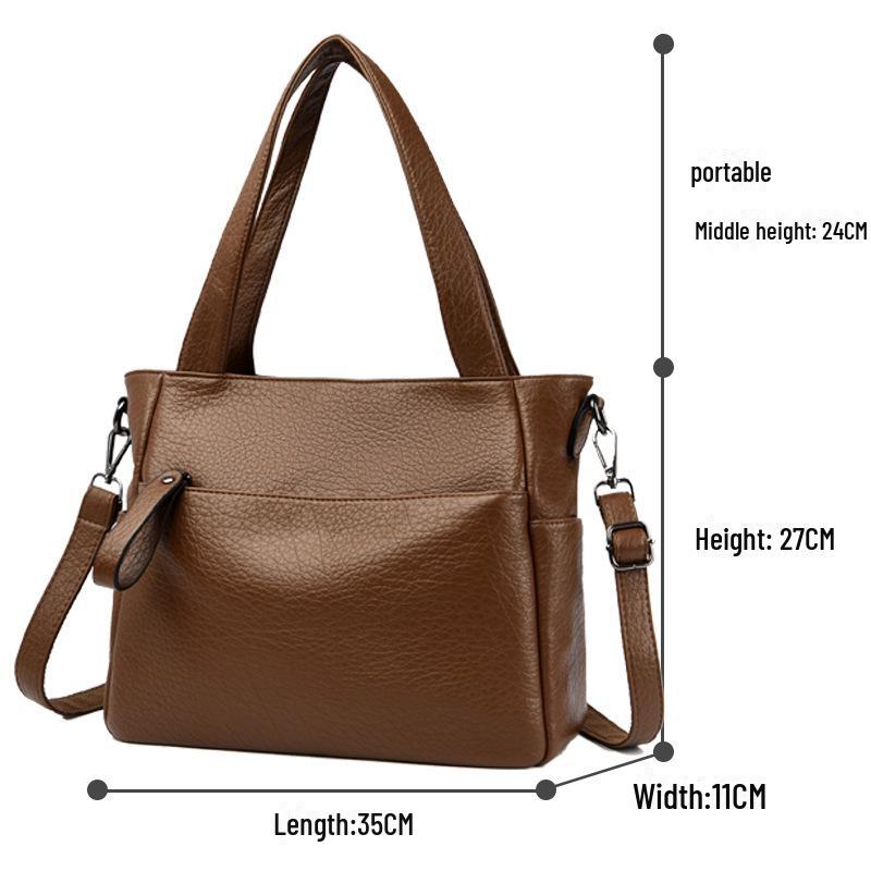 2023 Модная женская сумка-тоут большой вместимости через плечо - универсальная рабочая сумка через подмышку