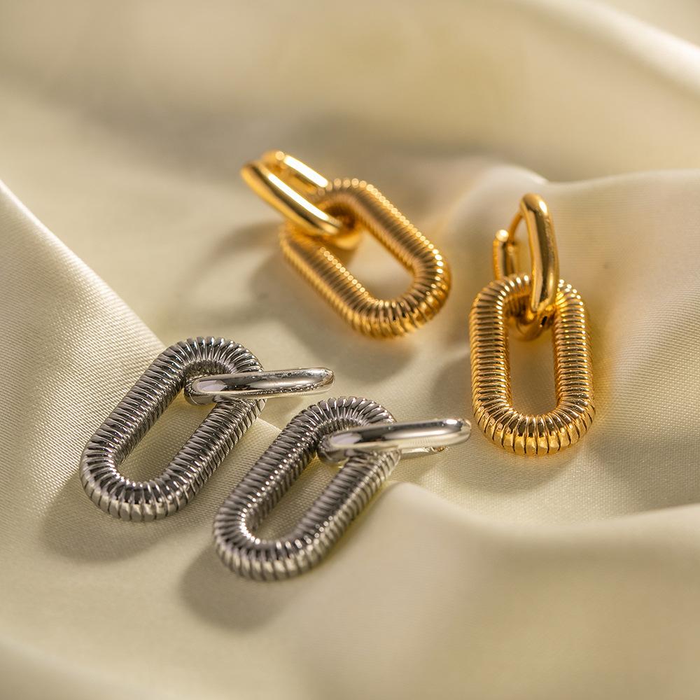 Золотые, серебряные геометрические простые модные серьги в стиле ретро, ​​женские украшения, аксессуары для свадебной вечеринки, серьги-капли