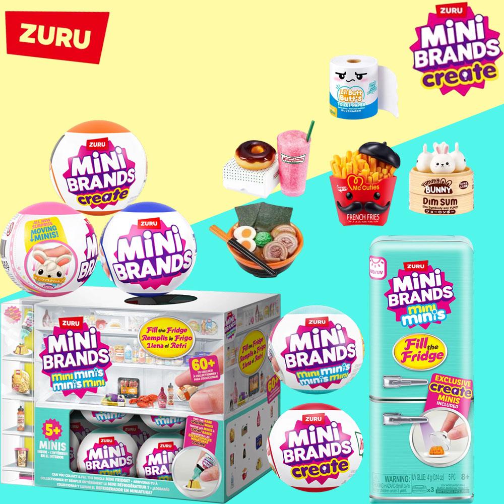 ZURU Mini Brands Еда Заполни Холодильник Серия 1 Plauset Brands Дом Капсула Создание Своими Руками Мини-Кухня MasterChef Серия Еды