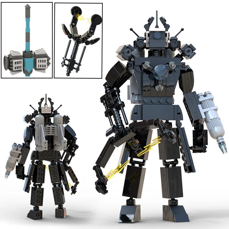 Горячие строительные блоки Skibidi Toilet Туалет Модернизированный G-Man&Dominator Фигурки Модель Титан Спикермен Игрушки для детей Рождественский подарок