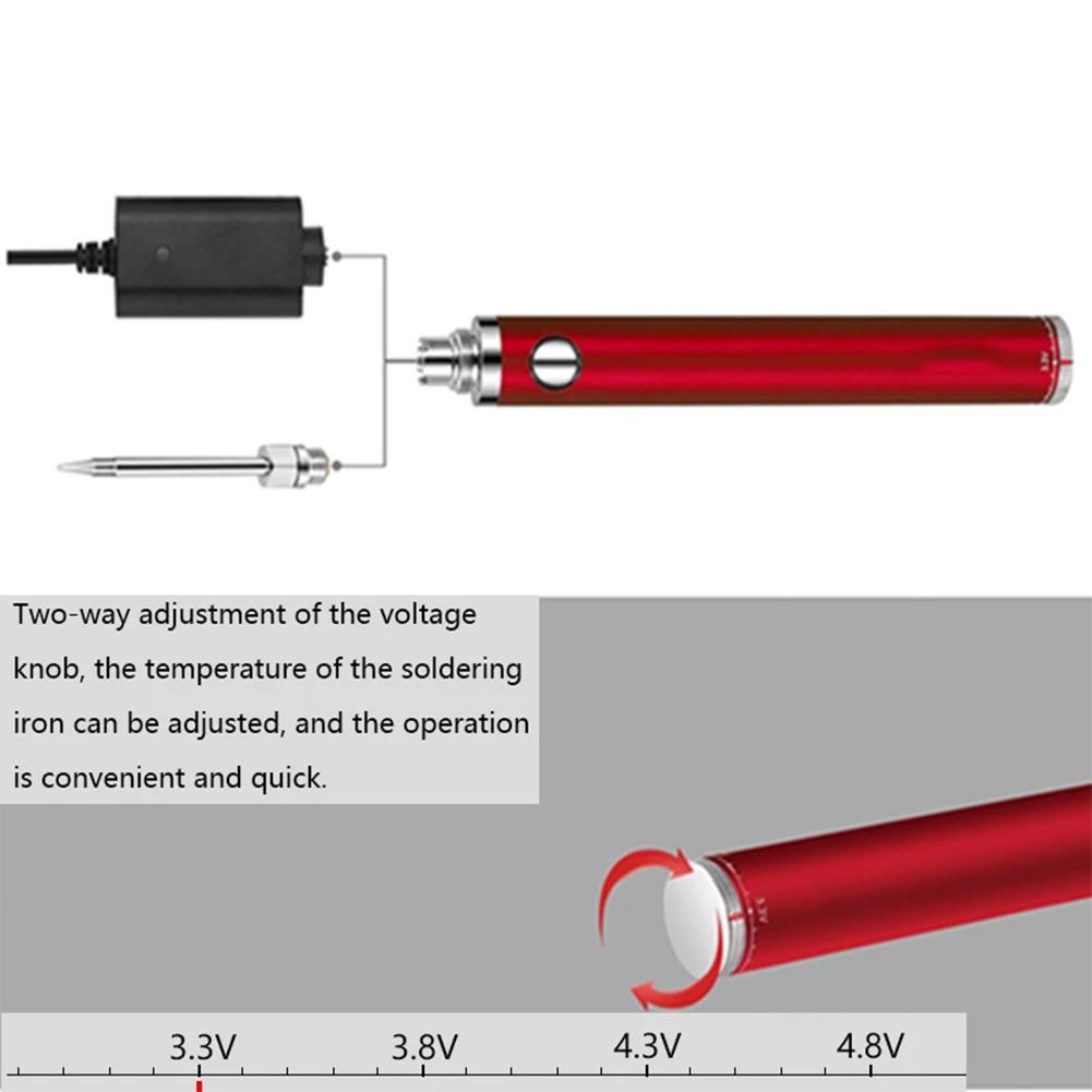 5V 8W Перезаряжаемый паяльник DIY паяльник портативный 510 интерфейс