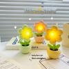 Ночной светильник «Мини-цветок»: Милый bedside DIY ornament для спальни, креативная настольная лампа в подарок на выпускной, отделка кремовым клеем