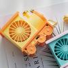 Summer Cartoon Train USB Rechargeable Portable Desktop Fan Toy