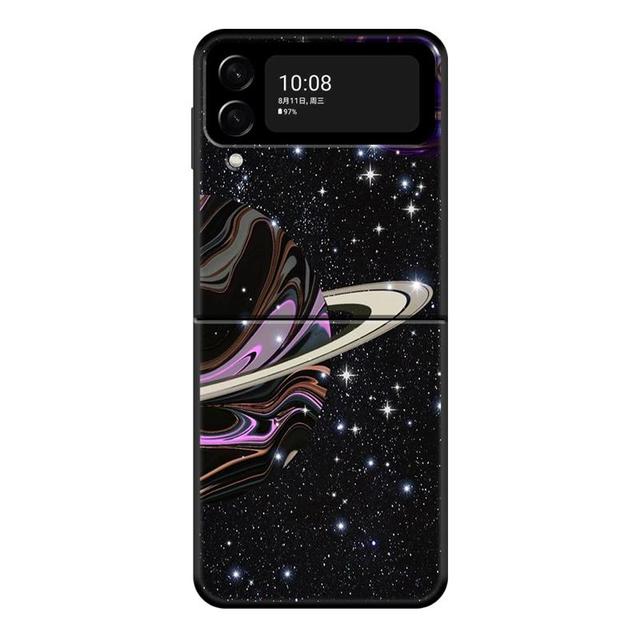 Чехол для телефона Galaxy Celestial Body Love для Samsung Galaxy Z Flip 4 Z Flip3 5g, твердый чехол-книжка для Galaxy Z