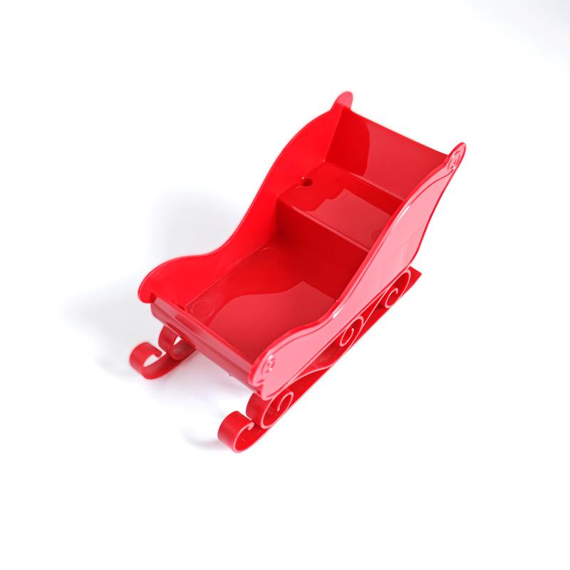 Рождественское украшение Украшение для дома Набор санок, Зимний контейнер для хранения подарков и конфет, Стеллаж для хранения