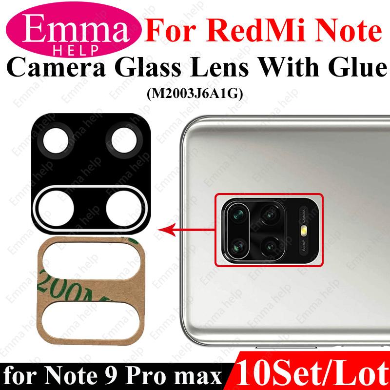 10 шт. Линза Камеры Для Xiaomi Redmi Note 9 Pro Max 9s 8 8t 7 7Pro Note10 5G 10t Задняя Камера Стекло С Клеем Клейким