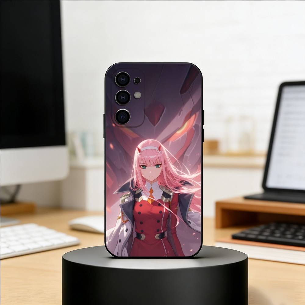 Чехол для телефона D-DARLING in the FRANXX Черный Силиконовый Мягкий Для Samsung S25,S24,S21,S22,S23,S30,Ultra,S20,Plus,Fe,Lite