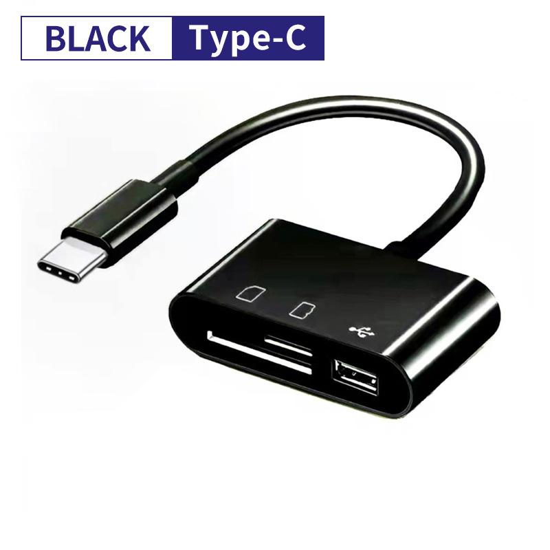 USB Type C Картридер для SD TF USB Подключение Умный Картридер Адаптер для Macbook Мобильного Телефона Samsung Huawei Samsung