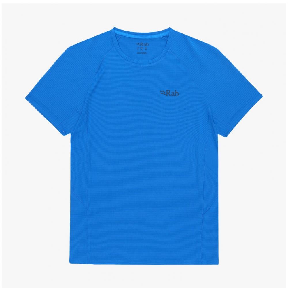 Rab Sonic Men S ShorT Sleeve T ShirT Qbl 01 Maya Blue