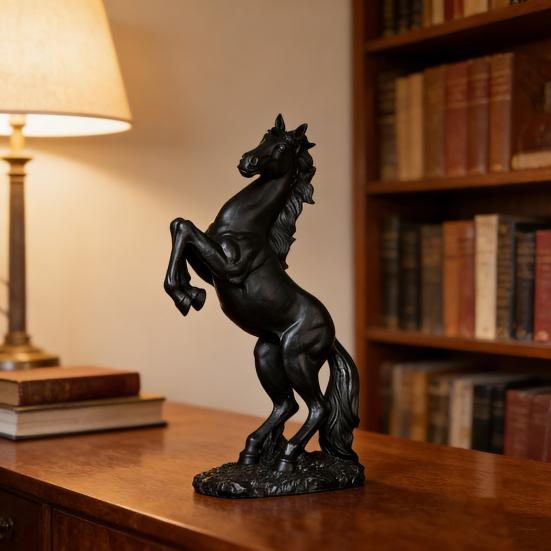 Имитация фигурки лошади Приносит удачу Богатство Лошадь Полимерная статуэтка Фэншуй украшение Домашний офис Настольный орнамент Год Лошади Подарок