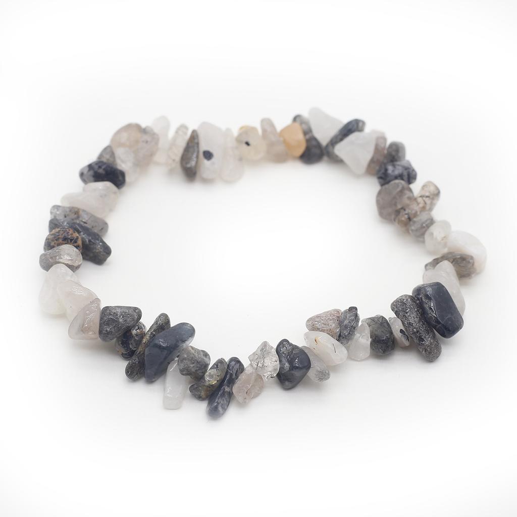 1 шт., браслет из натурального камня, нерегулярный кристалл, аметист, агат, флюорит, синяя бирюза, опал, браслеты для женщин и мужчин, ювелирные изделия 19 см