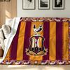 Фланелевое одеяло с принтом Bradford City AFC Высококачественное Теплое Удобное Покрывало для Всех Сезонов Идеально для Подарков Декор Дома