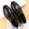 Вэньчжоу кожаная обувь мужская осень 2025 деловая повседневная офисная модельная мужская обувь британский стиль корейская версия обувь жениха для свадьбы