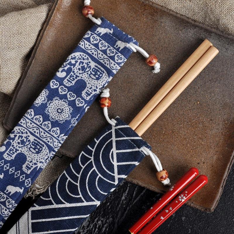 1 шт. многоразовый соломенный мешочек для металлических соломенных столовых приборов, красочный дорожный походный палочки для еды ложка вилка нож сумка для хранения контейнер