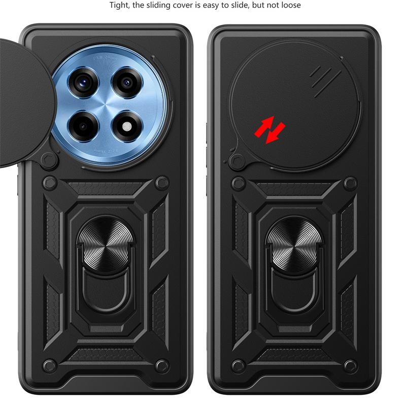 Чехол Armor Case для OnePlus 12 One Plus 12R 11 11R Cover Lens Protection с кольцом и магнитным держателем Business Full Protection Cover