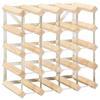 VidaXL Bottle Rack for 20 Bottles Solid Pine