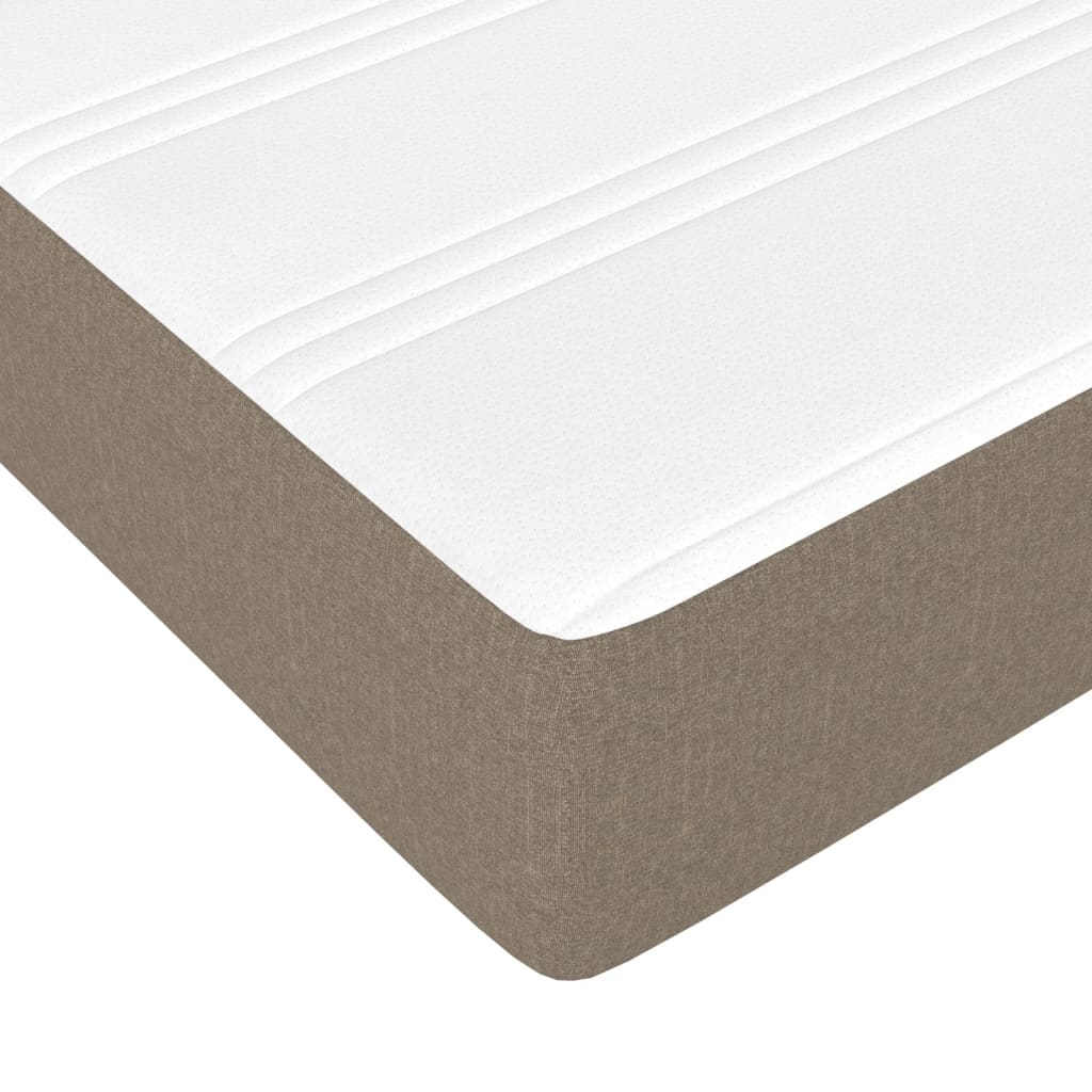 Vidaxl Materac Kieszeniowy, Taupe, 90X190X20 Cm, Tkanina