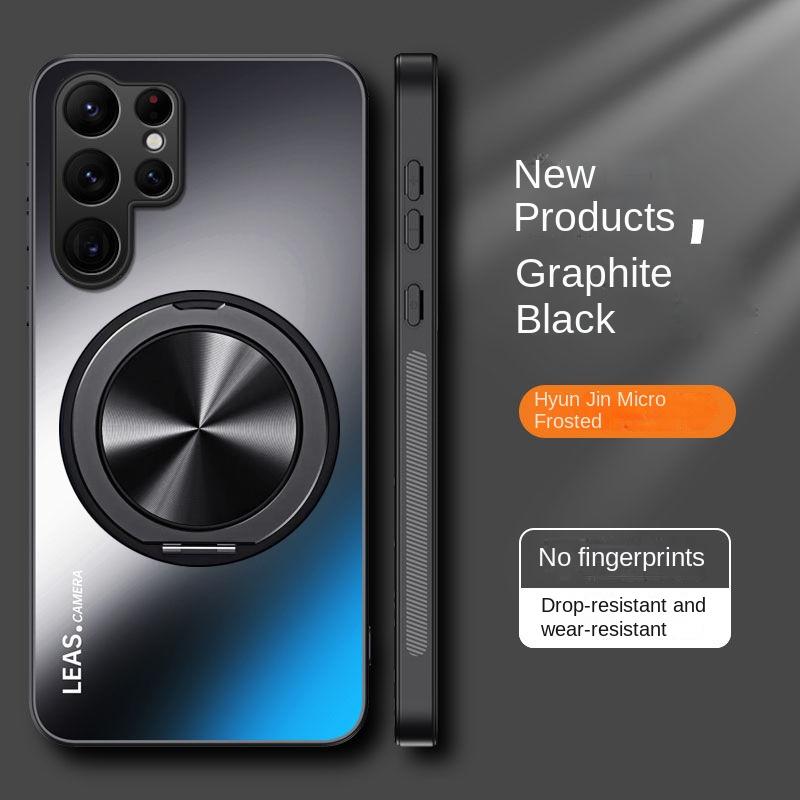 Для Samsung Galaxy S24FE S24 Plus чехол жесткий матовый с кольцом магнитный защитный чехол для Samsung S24 S23 S22 21 Ultra