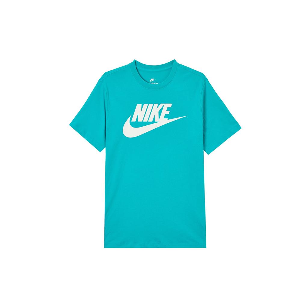 Nike Спортивная одежда с логотипом Letter Casual Pullover с коротким рукавом Футболка мужская футболка Cactus-Green AR5005-345