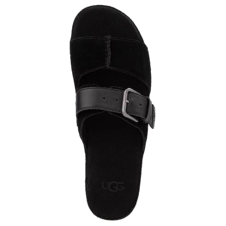 UGG Aubrey Slide Простые модные сандалии на одном ремешке Женские сандалии Черные 1167451-BLK