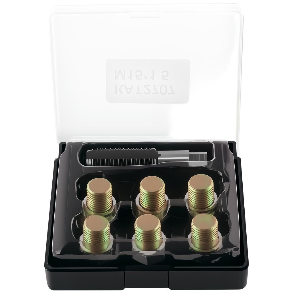 M15 X 1.5MM Oil Drain Plug Tap Thread Repair Kit Portable Oil Pan Drain Plug Repair Kit Sturdy Drain Plug Thread Repair Tools Oil Drain Plugs 3