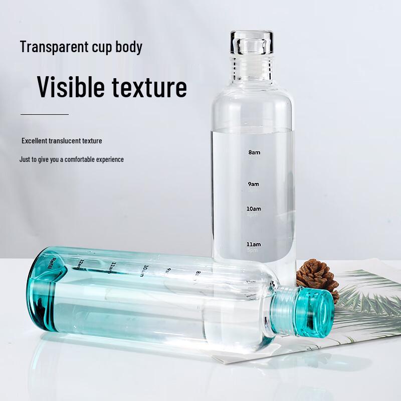 Портативная бутылка для воды из высокоборосиликатного стекла