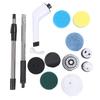 Electric Spin Scrubber Long Short Dual Use Multifunctional Cordless Scrubbing Brush Kit for Home