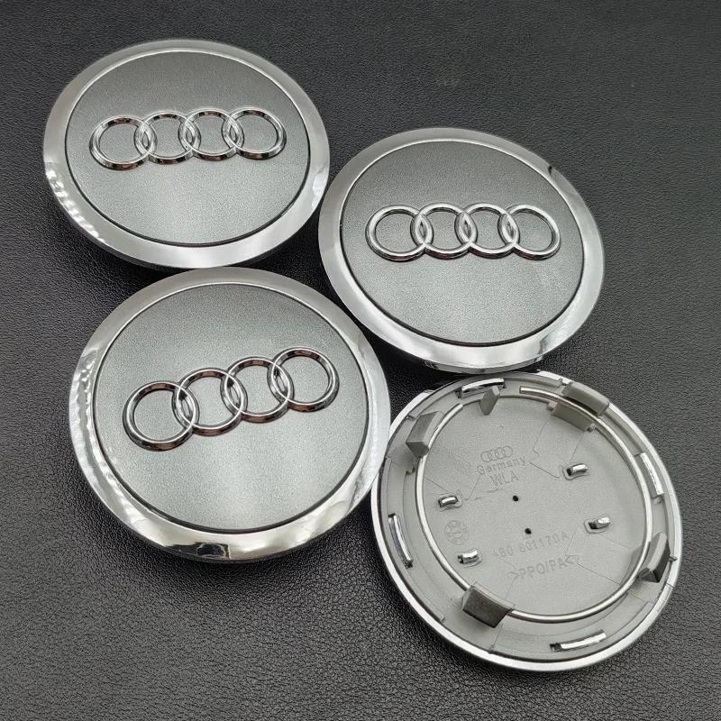 For Audi B5 Hub Caps Hot For Audi 4pcs 60mm 61mm 68mm 69mm 77mm Audi Hub Caps Car Wheel Center Caps for Audi A1 A2 A3 A4 A5 A6 A7 A8 S3