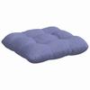 Seat Cushions 4 pcs Denim Blue 40 x 40 x 12 cm Fabric