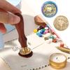 Seal Wax Stamps Alloy Star Animal Pattern Wax Seal Stamp Retro DIY Sealing Wax Stamp Replace Head Crafts Decoration Gifts