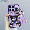 KEYSION Противоударный чехол для HONOR X7d 5G со шнурком Мягкий силиконовый милый 3D мультяшный чехол-накладка на заднюю панель телефона для Honor 400 Smart 5G