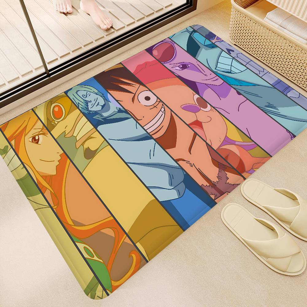 Shonen Anime O-One P-Piece Floor Mat Rectangle Anti-slip Home Soft Badmat Front Door Indoor Outdoor Mat Hotel Decor Mat