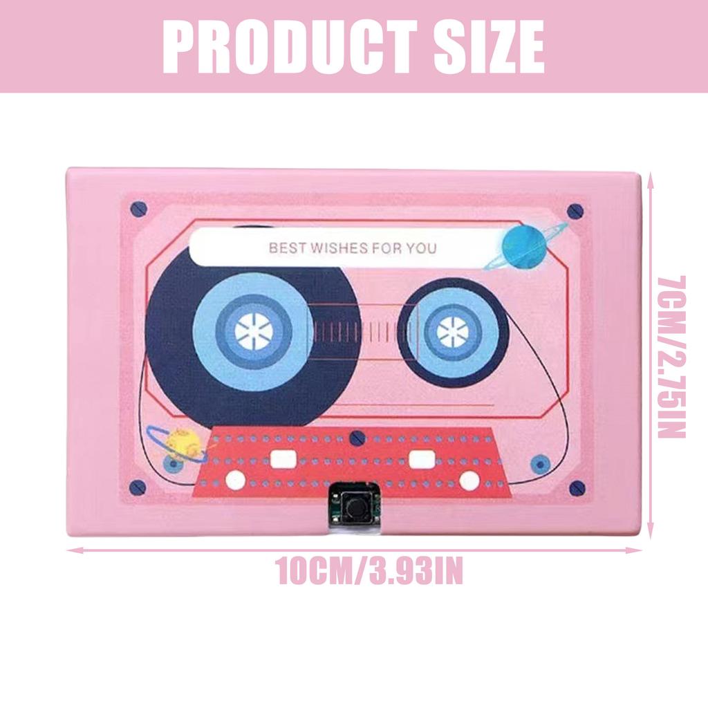 Message Recorder Cassette Recording Voice Tape Greeting Card Handmade Anniversary Gift Handmade Surprise for Birthdays