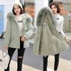 Новая зимняя корейская версия средней длины и длинная овечья шерсть, утолщенная большого размера свободная хлопковая одежда женская модная