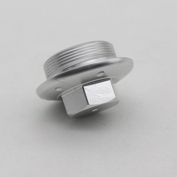 Black Aluminum Motorcycle Engine Oil Drain Plug & Cap Accessory