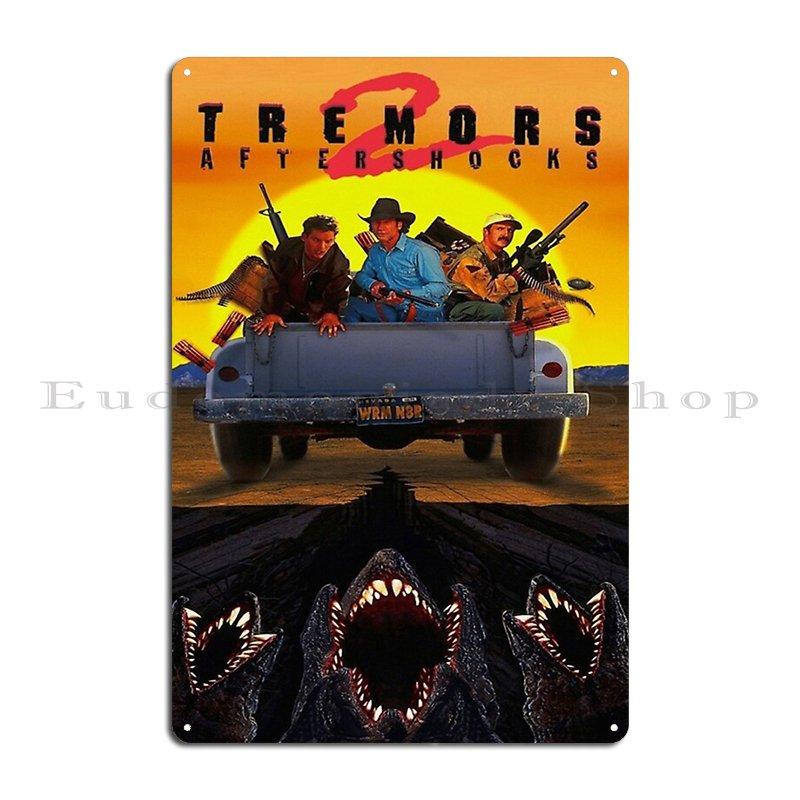 Tremors 1990 Poster Metal Plaque Design Create Printed Kitchen Wall Decor Tin Sign Poster