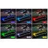 2-In-1 Car Seat Gap Organizer With Dual Usb Chargers&Colorful Ambient Lighting - Pu Leather Storage Box For Phones  Accessories