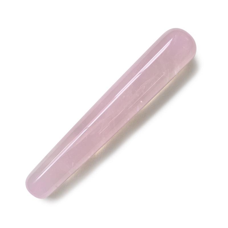 Набор Гуа Ша из розового кварца в форме сердца и роллер для лица из нефрита