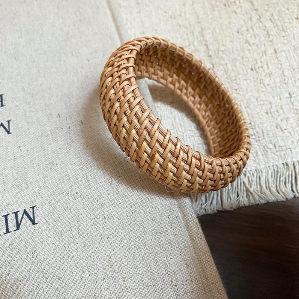 Браслет ручной работы в этническом стиле, кольцо на руку, богемный плетеный браслет, плетеный браслет из ротанга, для отпуска