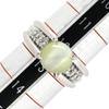 NON BRAND Cat's Eye Diamond RingRing ring Pt900/Chrysobell Cat's Eye #12.5(JP Size) Array