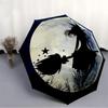 1pc Witch Moon Automatic Open/Close Umbrella, Windproof, Folding Compact Umbrella with Lightweight Design for Women/Men011