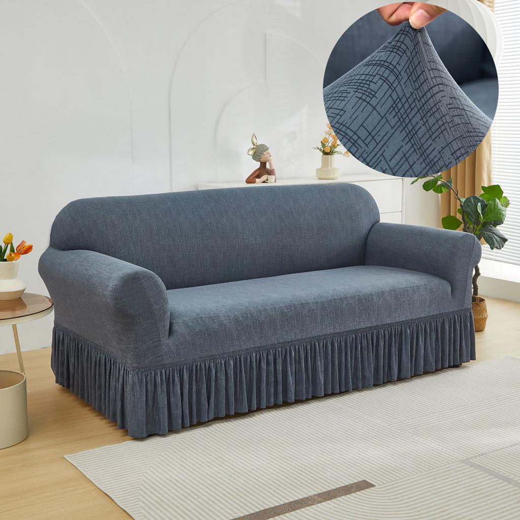 Классический чехол для дивана Stretch Fit с эластичной застежкой - моющийся чехол для дивана из полиэстера и спандекса для кресла, двухместного дивана, 3-местного или 4-местного дивана