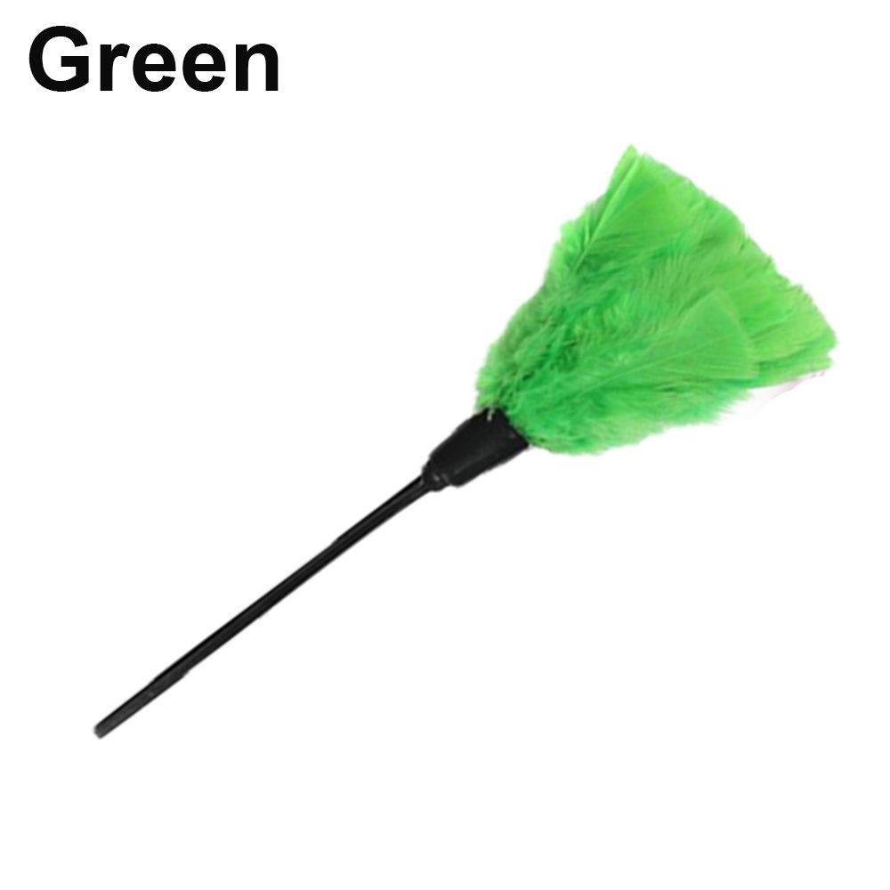 New Portable Anti-static Home Cleaning Plastic Handle Turkey Feather Duster Cleaner