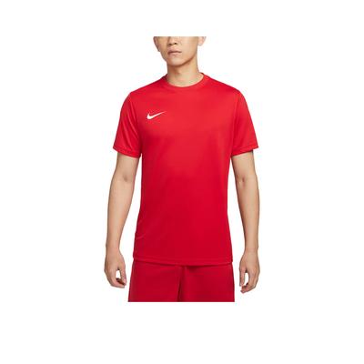Dri-Fit Park VII Удобная Мягкая Модная Универсальная Однотонная Футболка с Коротким Рукавом для Баскетбола Мужская майка Университетский Красный IB8640-657