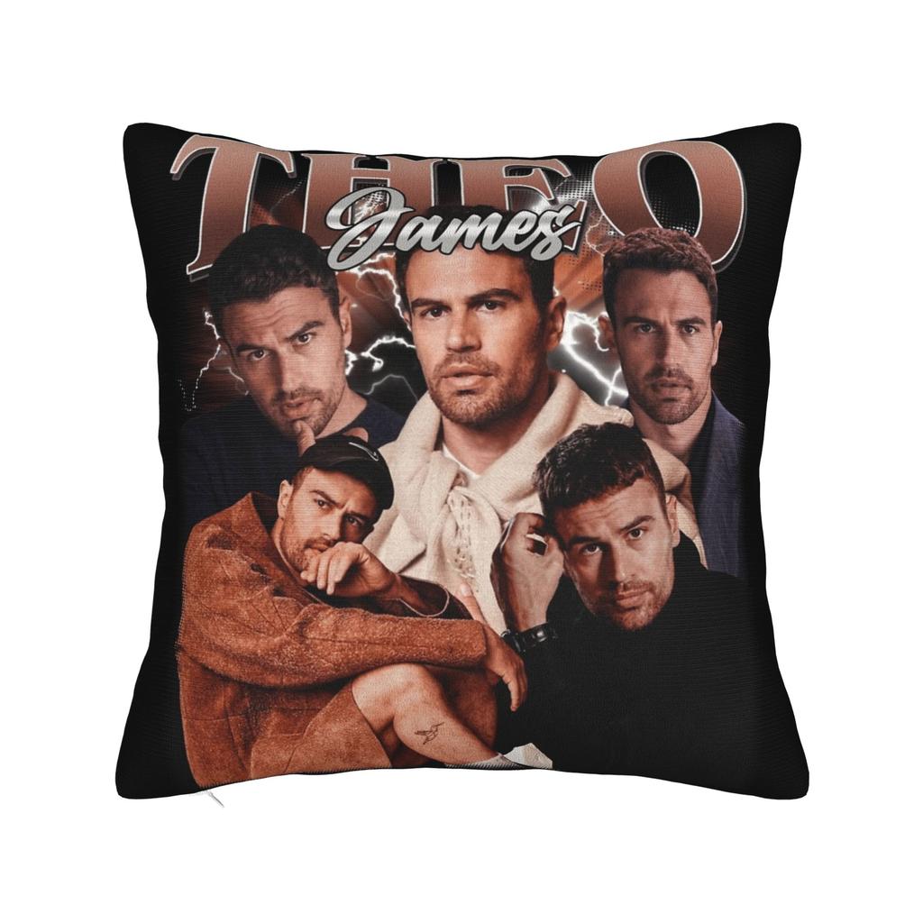 Theo James Pillowcase Soft Polyester Cushion Cover Decorations Throw Pillow Case Cover Seat Zippered Xcm