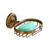 Solid Brass Soap Holder Wall Mounted Vintage Basket Tray Resists Corrosion Scratches Retro Wave Patterns Bathroom Kitchen Decor