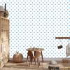 Hearts Wallpaper White and Azure 50x1000