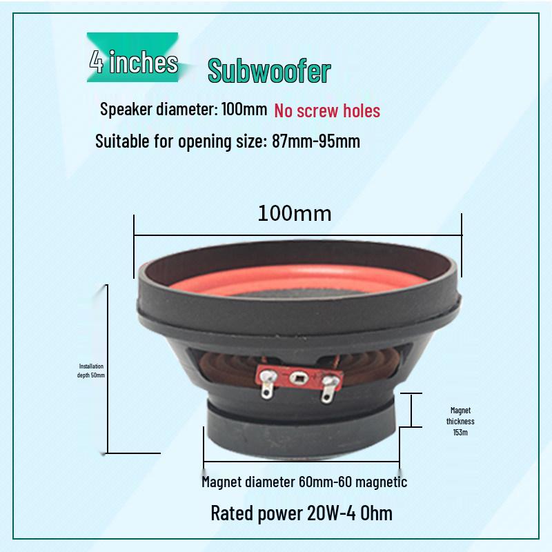 4-12 Inch Heavy Bass Car Subwoofer for Truck & Vehicle Audio